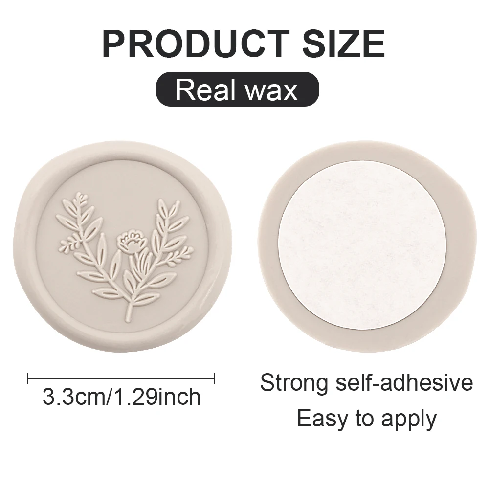Autocollant Mariage WEFHEF 50pcs Sceau De Cire Autocollant Cachet De Cire Autocollant Doré Rétro Cachet De Cire Autocollante Mariage Pour Mariages Anniversaires Baptêmes Fêtes Autocollant Vintage