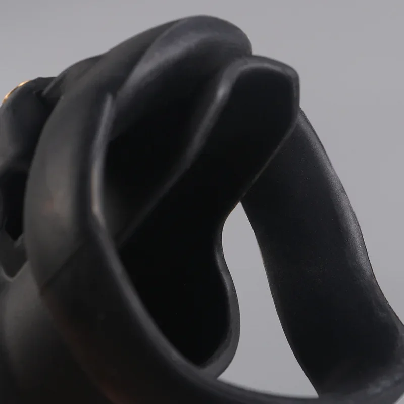 Male Cock Lock Silicone Chastity Cage With 5 Penis Rings Sex Toys For Sissy Men Femboy Stretcher BDSM Gay Er penis chastity cage chastity lock sex toy chastity cage accessory