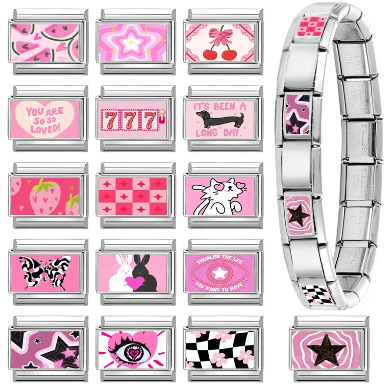 Italian Girls Star Charm Links