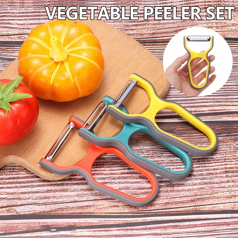 Shengya Vegetable Peeler 3 Pcs Set Slicer Shredder Peeler Magic Trio Peeler Set Pack Of 3