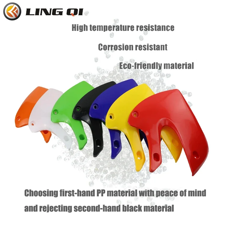 LINGQI RACING Motorcycle KLX 110 Plastic Front Side Fender Panel For KLX110 2013 Dirt Pit Bike Motocross Accessories motorcycle accessories,motorcycle fairing