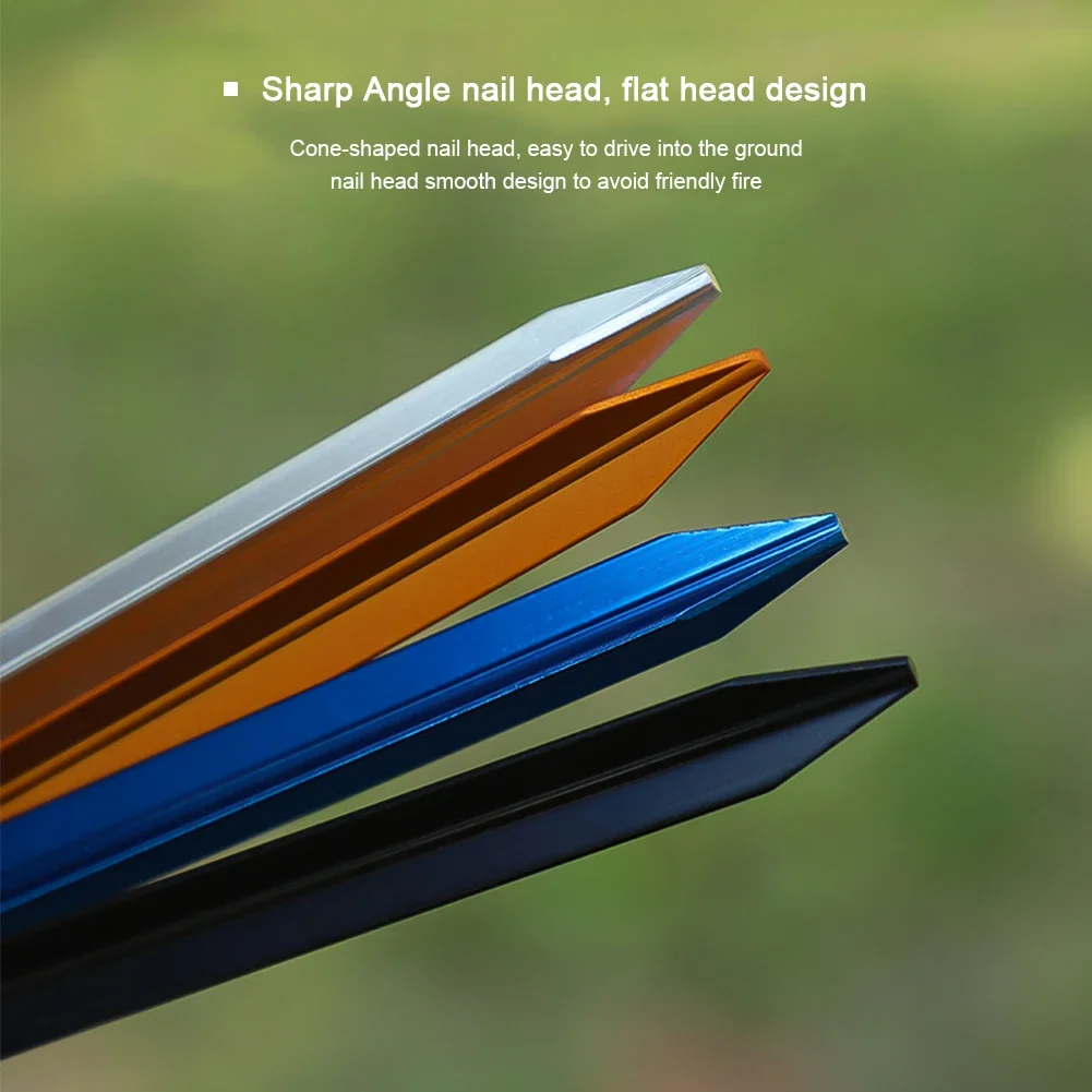 1Pc Camping Tent Pegs Stakes Nails for Hard Snow Floor Outdoor Accessories Shelter Equipment Supplies Hiking Tourist Ground Peg