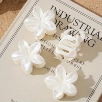 Fashionable Simple Shiny Egg-Shaped Flower Hair Clip，Ladies、Girls Party Hair Accessories 4cm 4