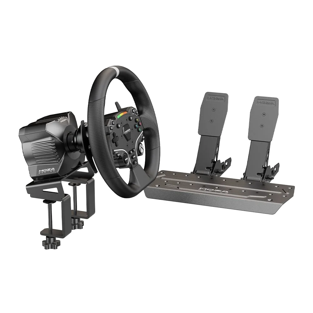 Racing Steering Wheel MOZA R3 With ESX Wheel Pedals