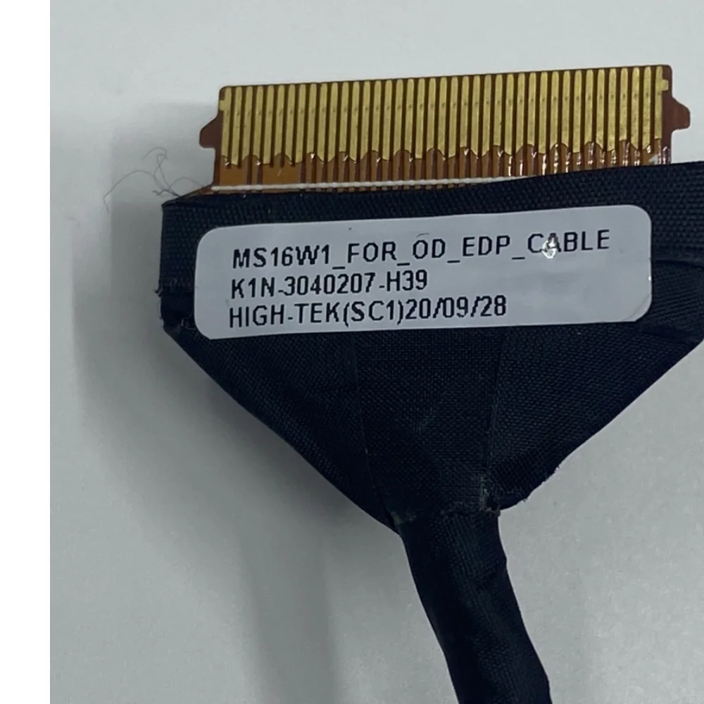 TT New K1N-3040207-H39 Lcd Cable Lvds Wire Screen Line For MSI GF65 GF63 MS16W1 MS-16R4 Fast Ship