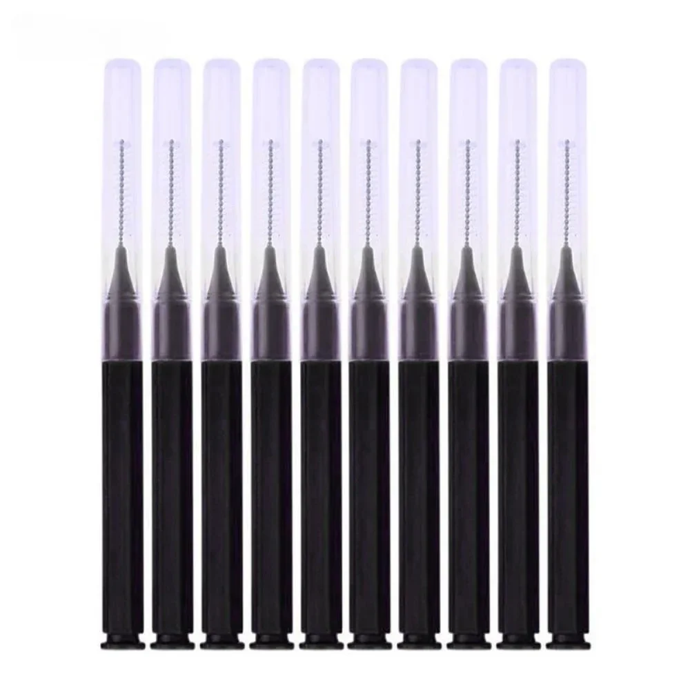 5/10/50PCS Mini Eyebrow Brush Brow Perm Brush Disposable Brow Lifting Brushes Bendable Micro Eyelash Brush Applicators Tools