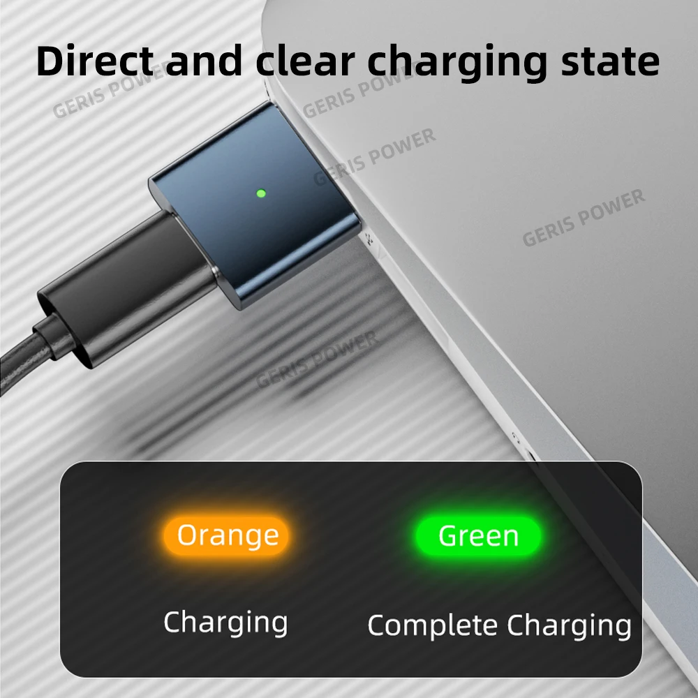 Magnetic USB Type-C to Magsafe 2 Converter Charging Connector, PD100W 20V 5A