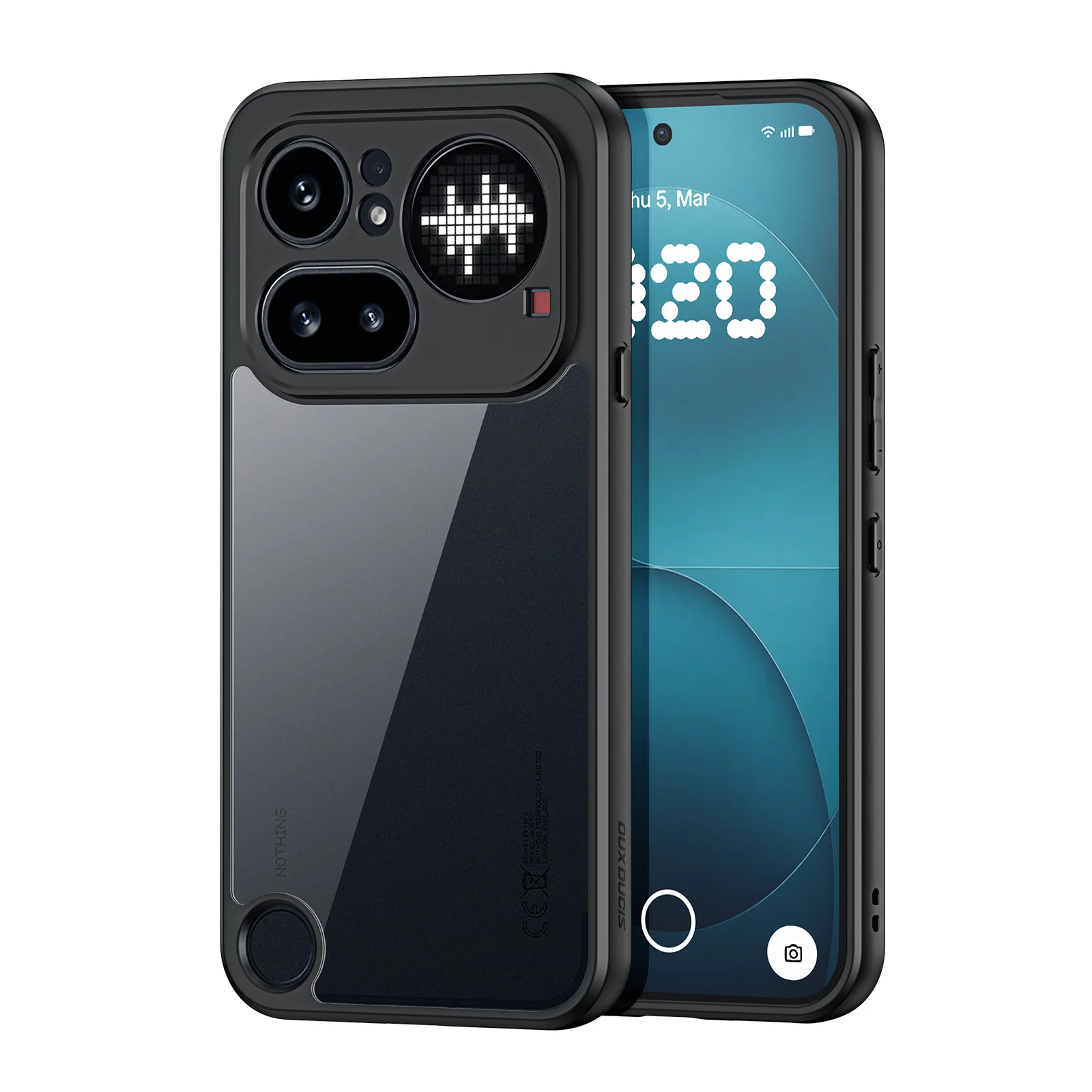 DUX DUCIS Military Airbag Anti-Fall Shockproof Acrylic Armor Back Case