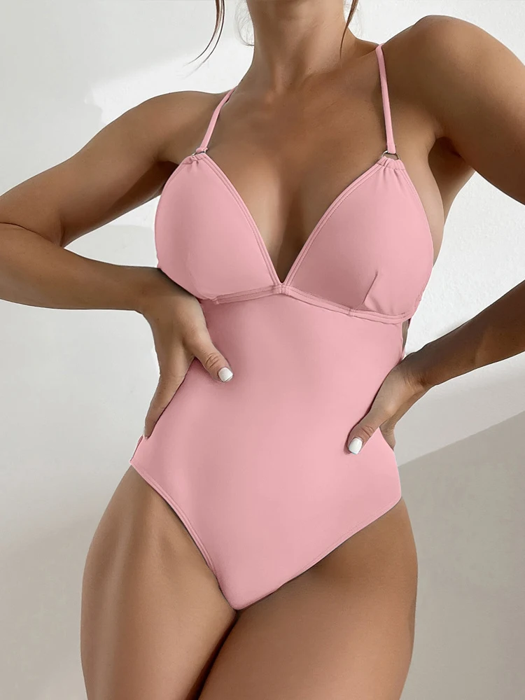 Riseado Sexy Swimsuit One Piece Lace Up Swimwear Women 2023 Summer Bath Suits Swimming Suit for