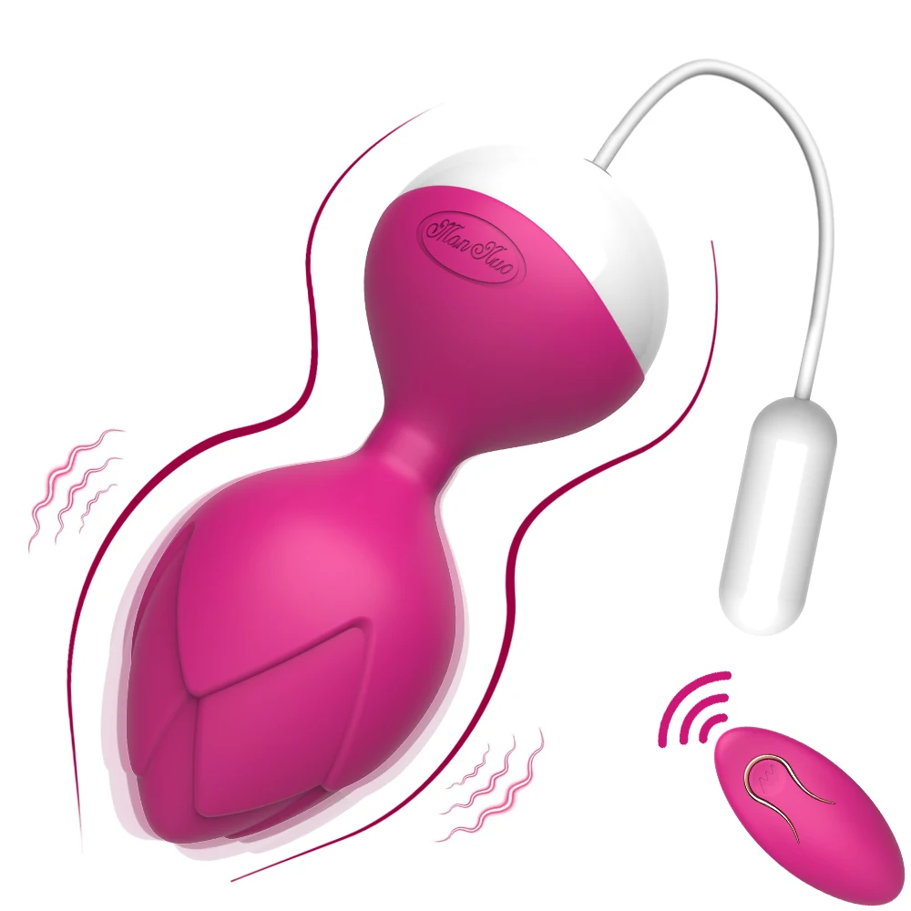 Remote Control Kegel Ball Vaginal Tighten Exercise Trainer Ben Wa Wireless 10 Speeds Vibrating Eggs Vibrator Sex Toys for Women kegel balls