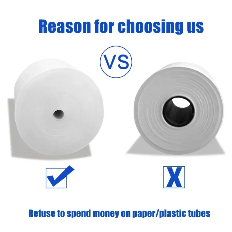 Thermal Paper 57x30mm POS Printer Blue Font 5 Rolls Mini Mobile Bluetooth Cash Register Roll Paper Bill Receipt Printing