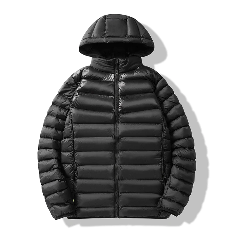 New Winter Puffer Jacket Men's Casual Thick Windproof Detachable Hooded Parka Women's Snow Warm Down Cotton Padded Coat