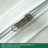 Zippered No-Drill Self-Adhesive Window Screen, Easy Mosquito and Insect Protection for Living Rooms and Bedrooms 3