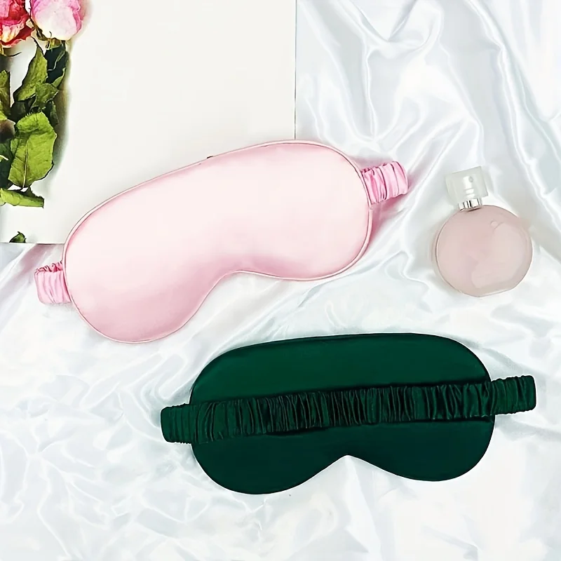 Double-sided imitation silk sleep eye mask image 5