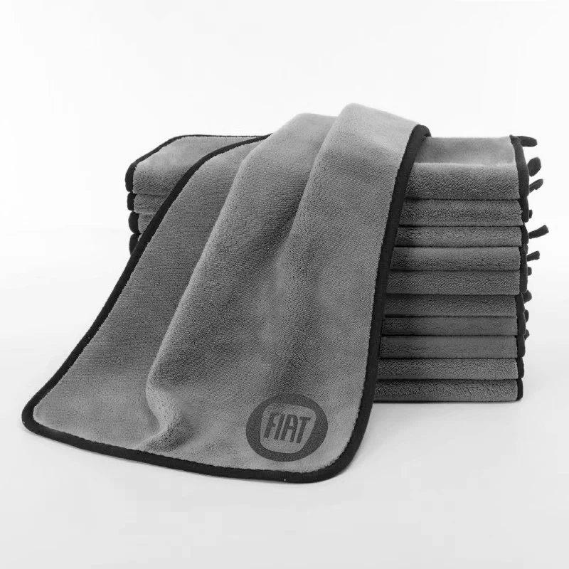 Asciugamani Per La Pulizia In Microfibra Per Auto Extra Morbidi Panno Per L'Asciugatura Del Lavaggio Automatico Morbido Addensato Per Fiat 500 Abarth 