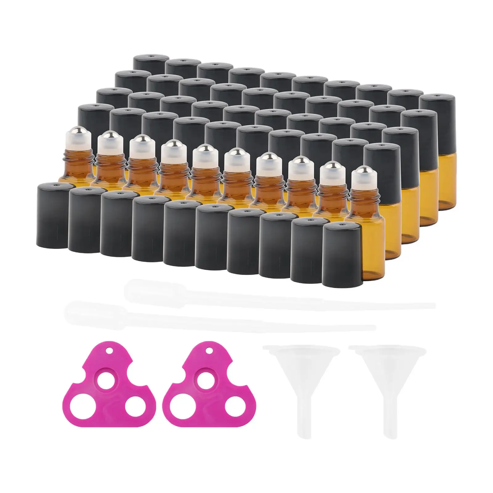 향수 저장 에센셜 오일 바디 오일 여행용 3ml 롤러 볼 병 누출 방지 바이알 유리 빈 롤러 병