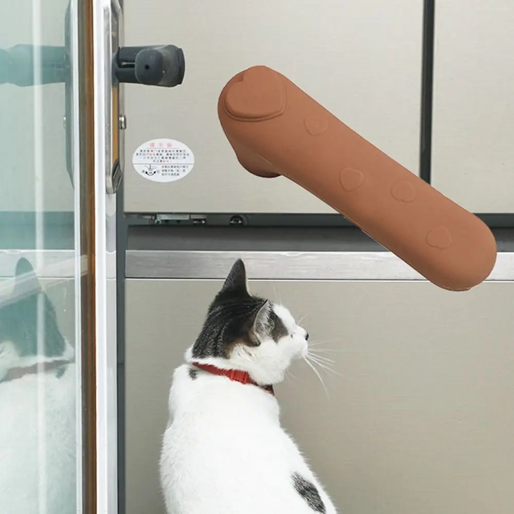Door Knob Covers Door Knob Cover Silicone Door Handle Glove Wall Protectors Knob Protective Anti Collision Static Mat Home Covers door knob covers door handle covers