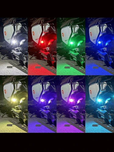 RGB Led 항공기 스트로브 조명, 오토바이 조명 LED 플래시 위치 무선 라이트 항공기 비행기 헬리콥터 경고등 3