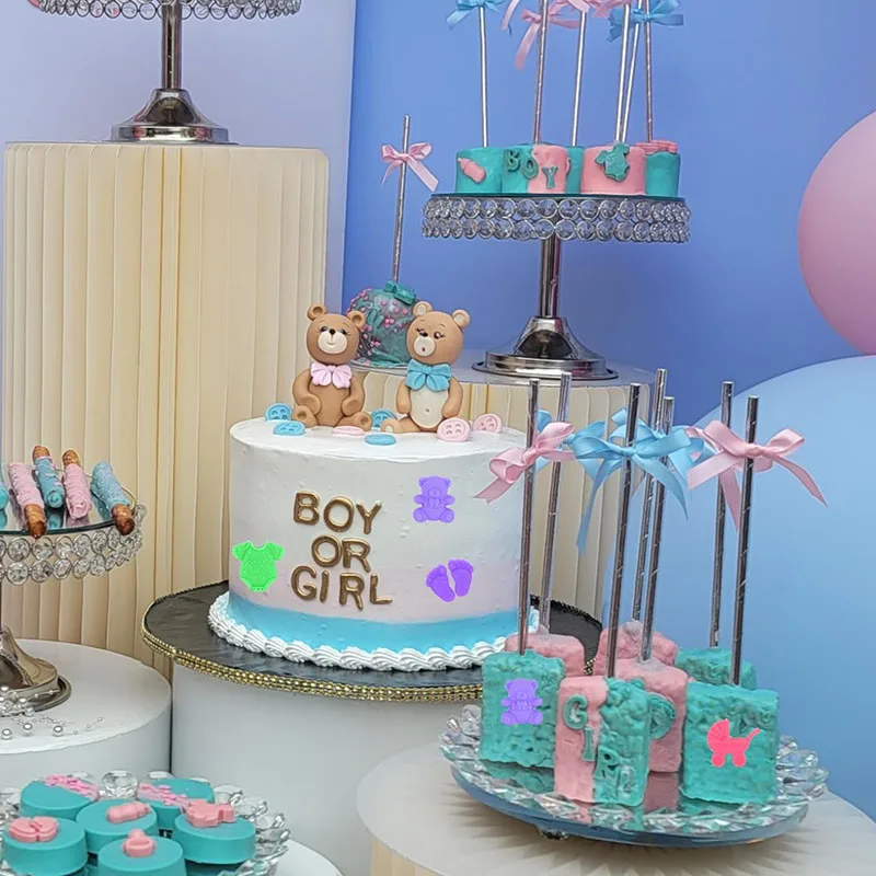 Baby Dusche Silikon Schokolade Form Füße Wiegen Onesie Flasche Schnuller Für Kuchen Dekoration Cupcake Topper Küche Backen Werkzeuge – Detail 7