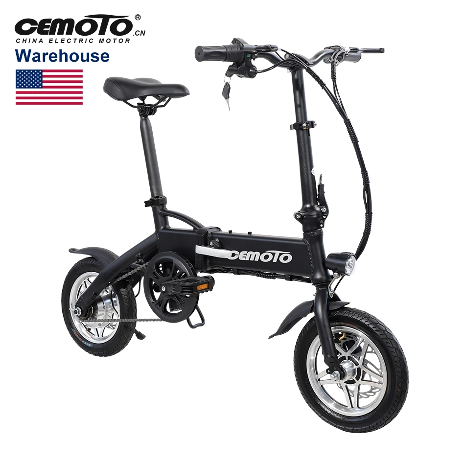 

Overseas Warehouse New Style 12 Inch Electric Folding Bike 36v 250w 350w Alloy Wheels Mini Fat Tire Electric Bicycle For Adult