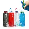 1pc 700ml Portable Ultra Light Folding Soft Water Bag For Outdoor Sports & Camping, With Handle & Hanging Hook Camping Stuff 2