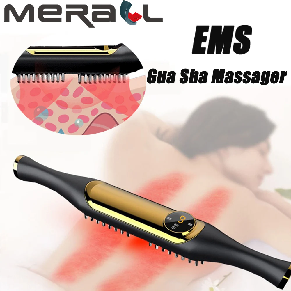 

Ems Gua Sha Scraping Stick Cellulite Fat Burner Slimming Massage Muscles Relax Tissue Therapy Meridian Dredging Massager Spa