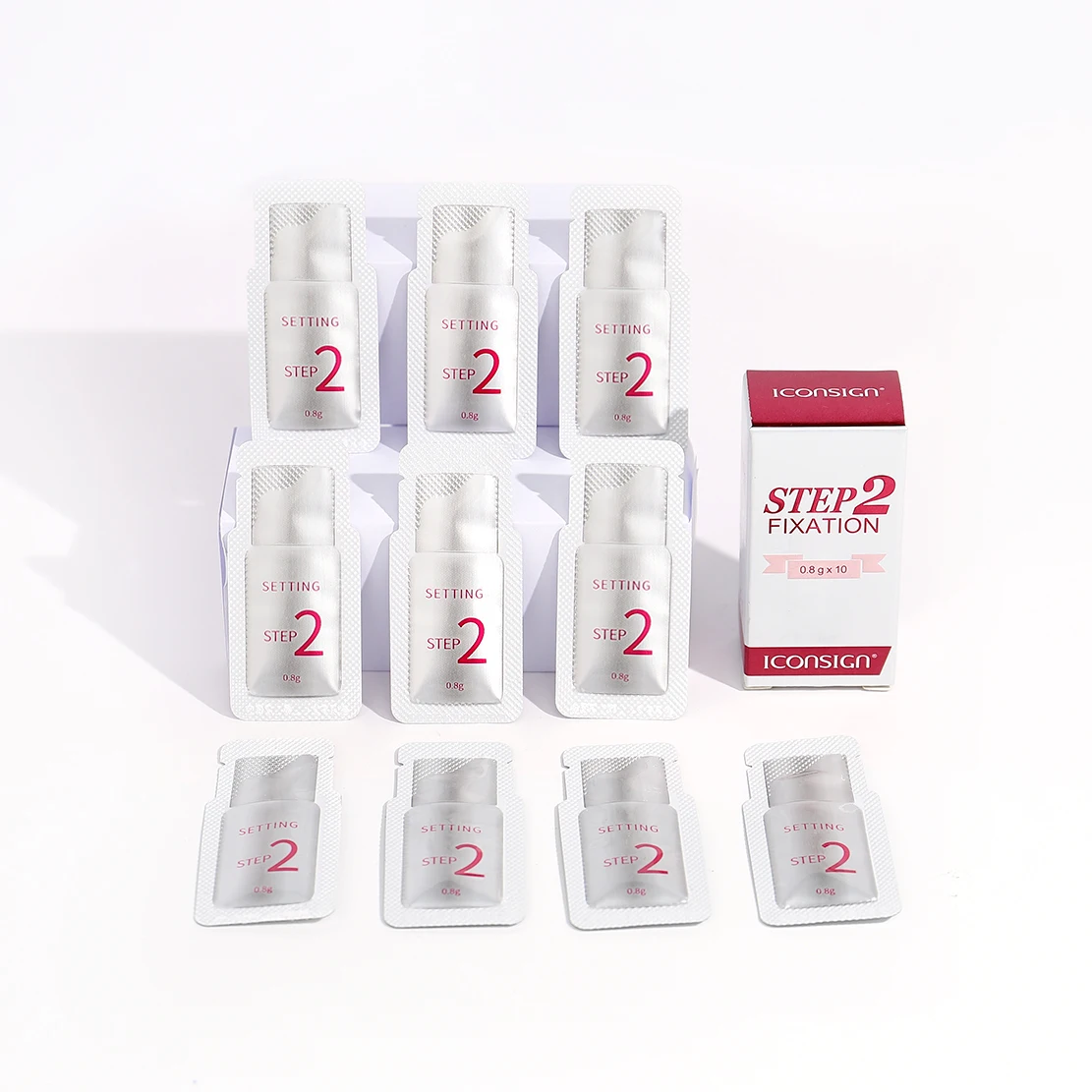 Iconsign #2 Bustina Lozione Per La Fissazione Delle Ciglia Fast Lash Perm Lash Lift Lotion Kit Per La Permanente Delle Ciglia Agente Di Fissaggio Stru