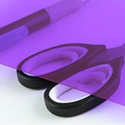 Colorful Translucent PVC Sheet for Creative DIY Projects - A4 Size, 0.3mm Thin, 10 Assorted Shades (PURPLE)
