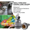 Waterproof Heating Lamp Holder Insulated E27 Ceramic Socket for reptile Breeding Heating Bulb Holder Brooder Heat accessorie 1