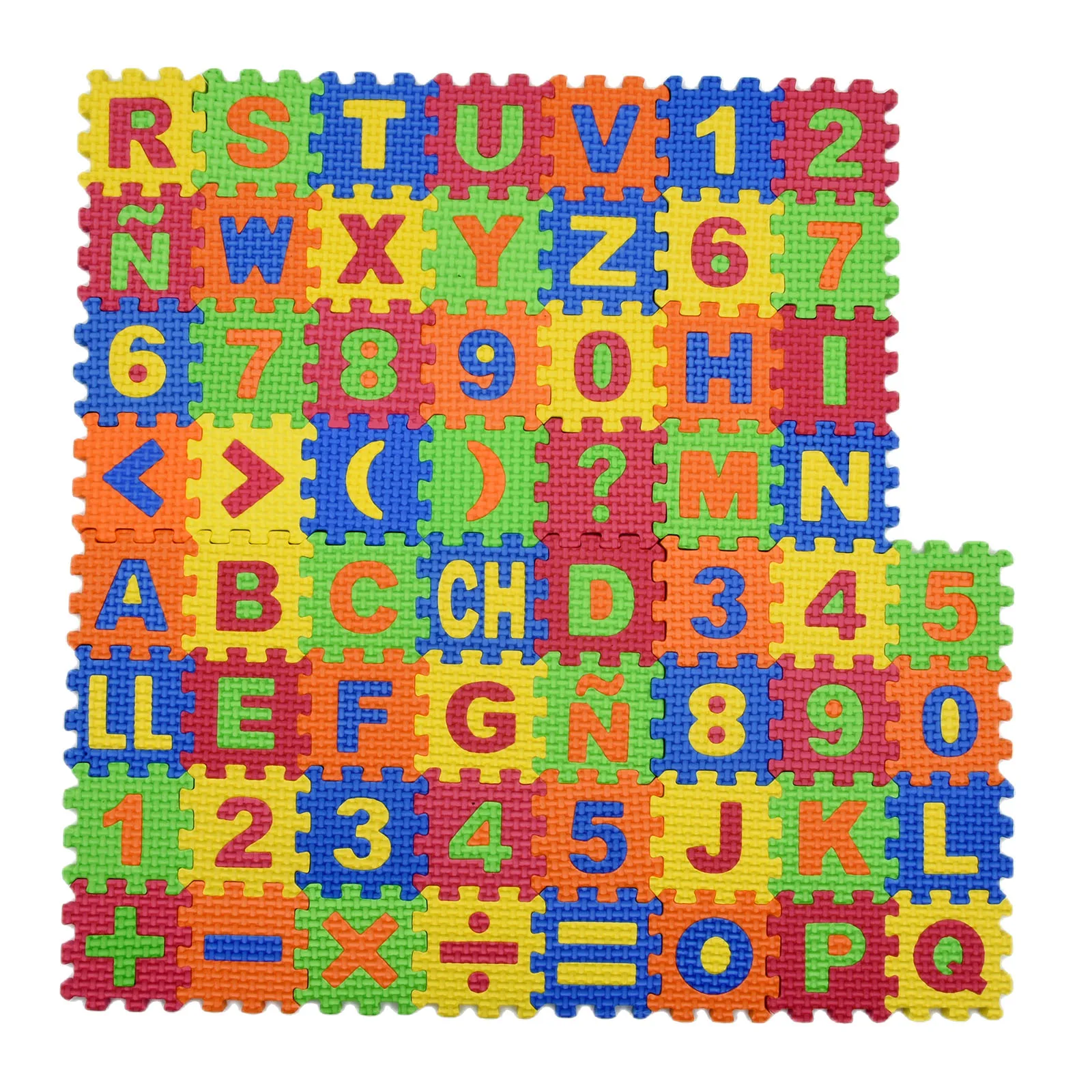 60/36 Pcs Kids Early Education Foam Alphabet and Numbers Puzzle Mats Interlocking Floor Rug Colorful Mini EVA Tiles Letter Mats
