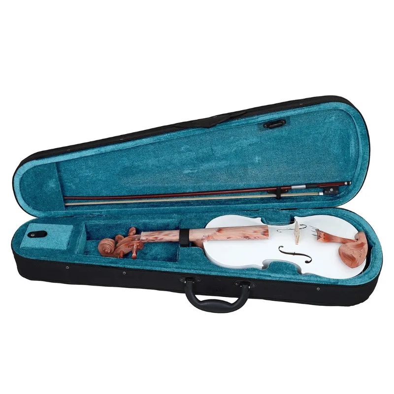 Novice Violin White Oak Violin Adult and Child Popular Practice Full Set of Violins Musical Instruments