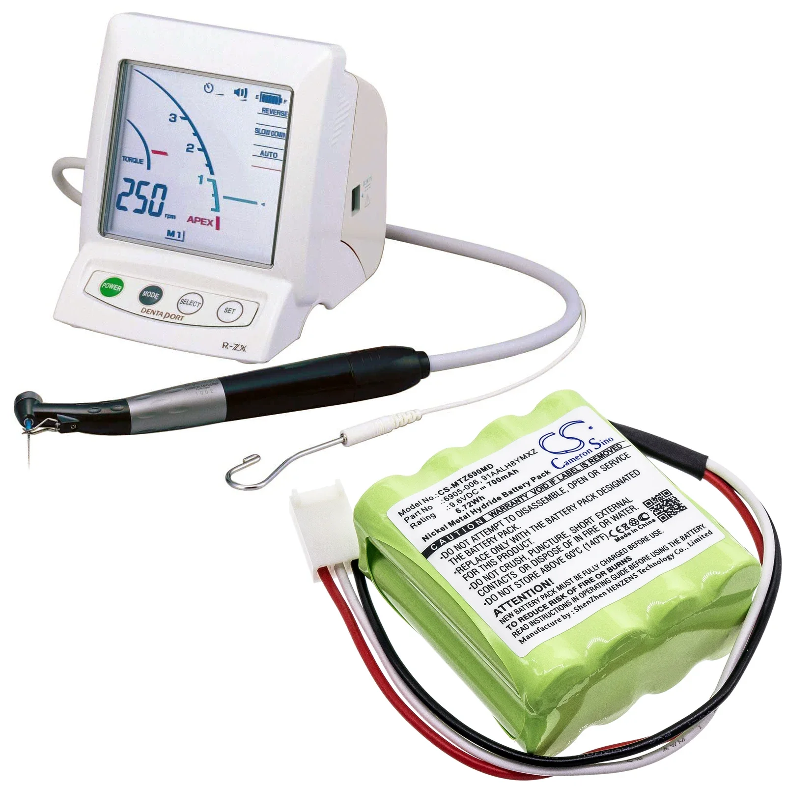 Medical Battery for Morita:Dentaport Zx,Dentaport Root ZX,DP-ZX Ii