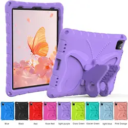 Colorful EVA Shockproof Butterfly Case for 9.7 iPads - Durable Stand Cover for Kids (PURPLE)