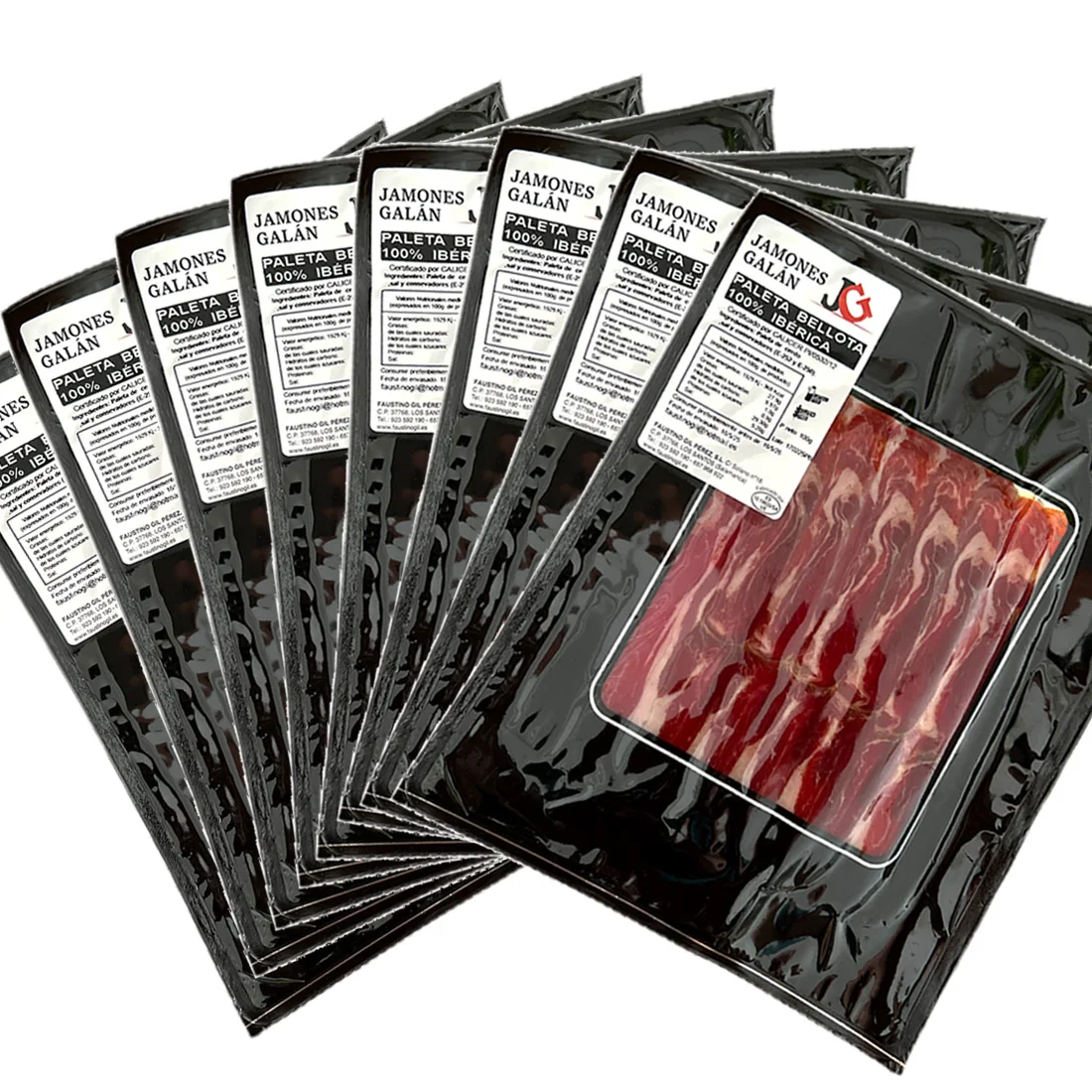 PALETA BELLOTA 100% IBERICA 8 SOBRES 100 GRAMOS
