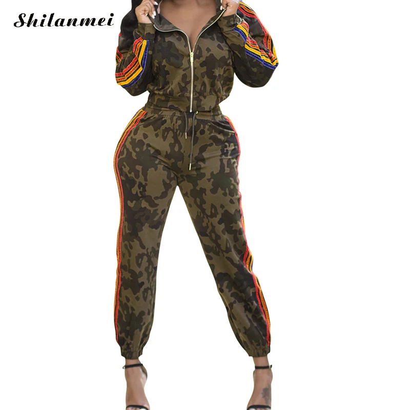 2021 Women Two Piece Set Outfits Autumn Women Tracksuit Geo Letter Print  Long Sleeve Top & Pants Set Casual 2 Piece Woman Set