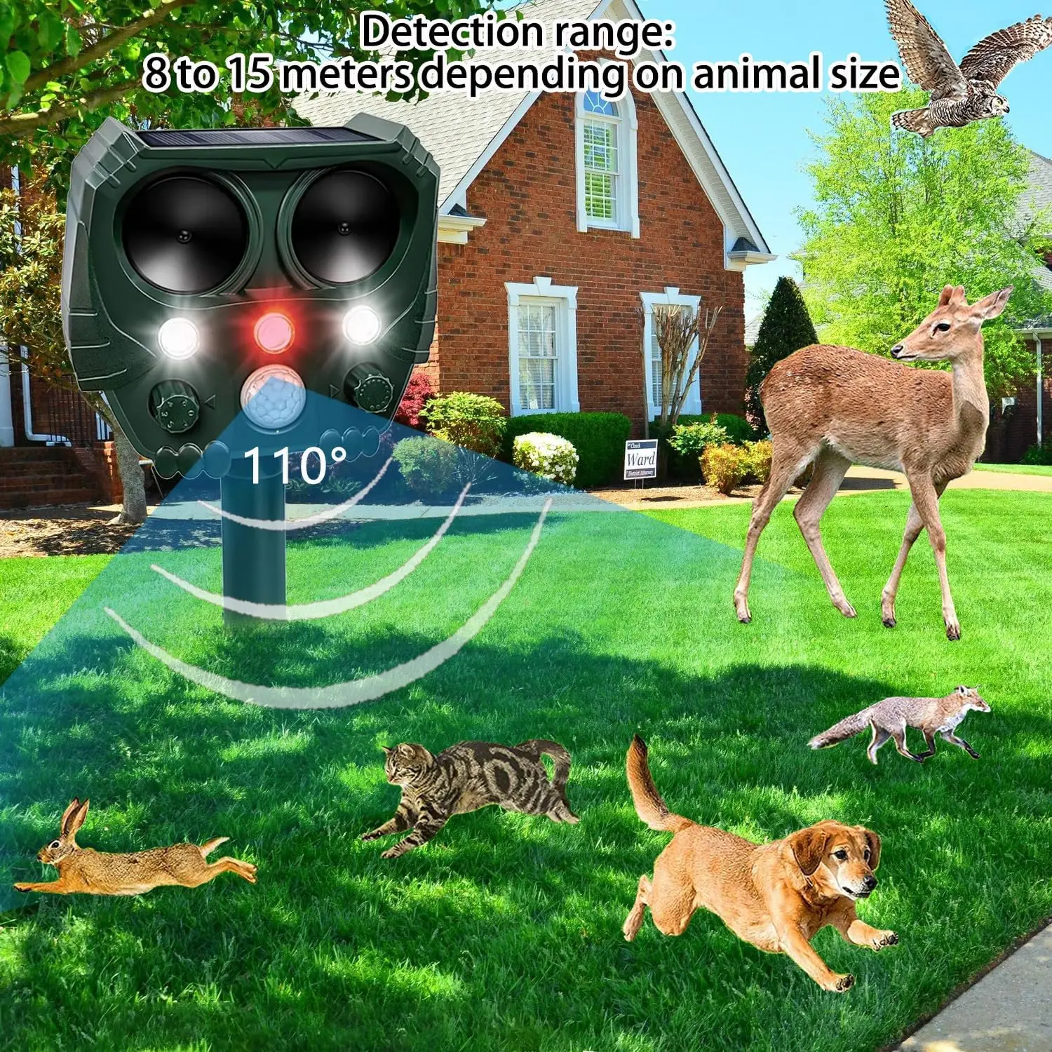 جهاز يعمل بالطاقة الشمسية لصد الحيوانات بالموجات ف...