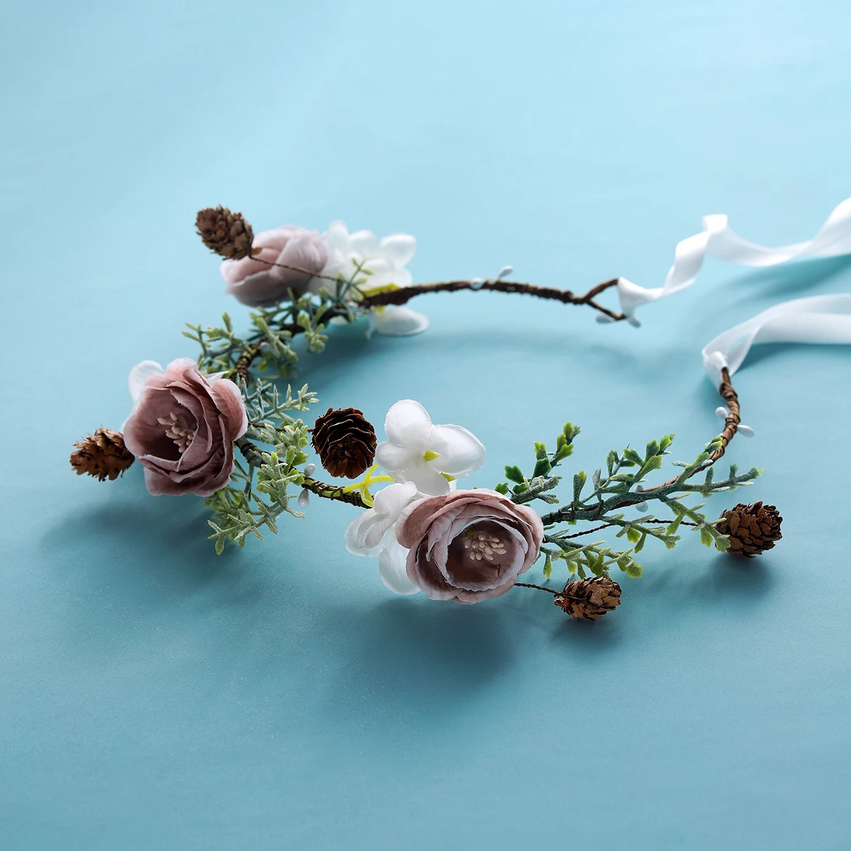 

Itacazzo Bridal Headwear Flower Decorated Hair Hoop&Suitable for Women's Birthday Party Photography Props