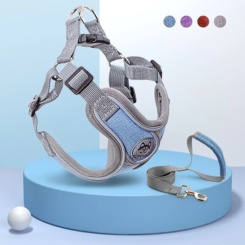 Pets Dogs Supplies Accessories Harness Reflective Breathable Dog Cat