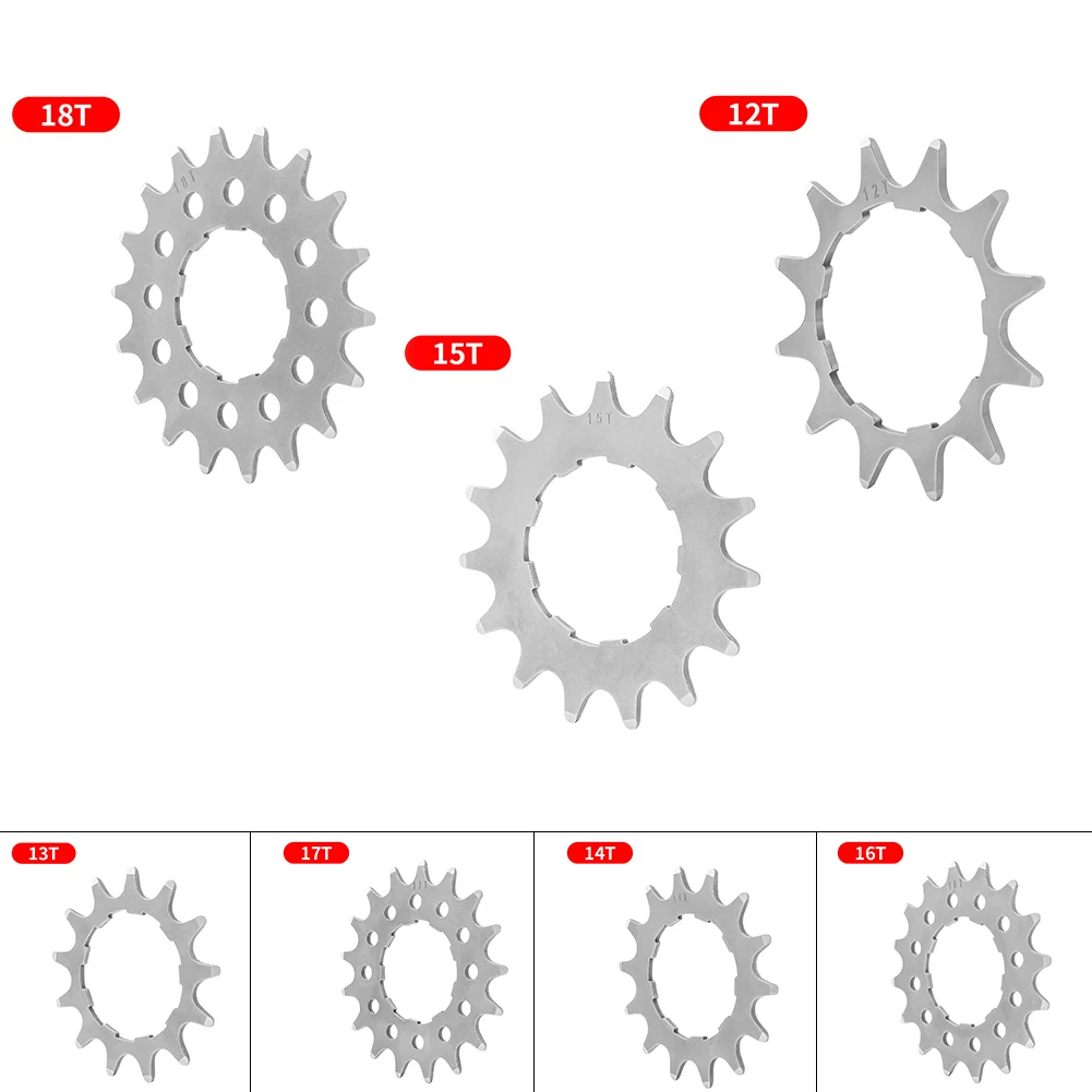 Pignone Fisso 16t Per Bici Fixie / Track - Corona Argento Anello Bloccaggio