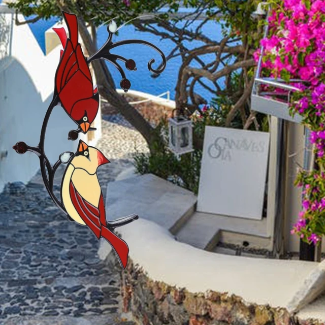 Fali Dekoráció Függő Elrendezés Otthoni Esküvői Szoba Dekorációs Ablak Matricák - Image 5