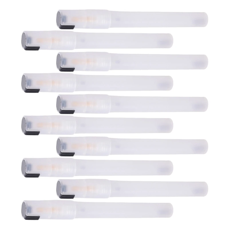 HX6A 10팩 DIY 아트 프로젝트 및 산업용 마킹을 위한 리필 가능 페인트 마커 펜 팁이 있는 투명 아크릴 잉크 마커