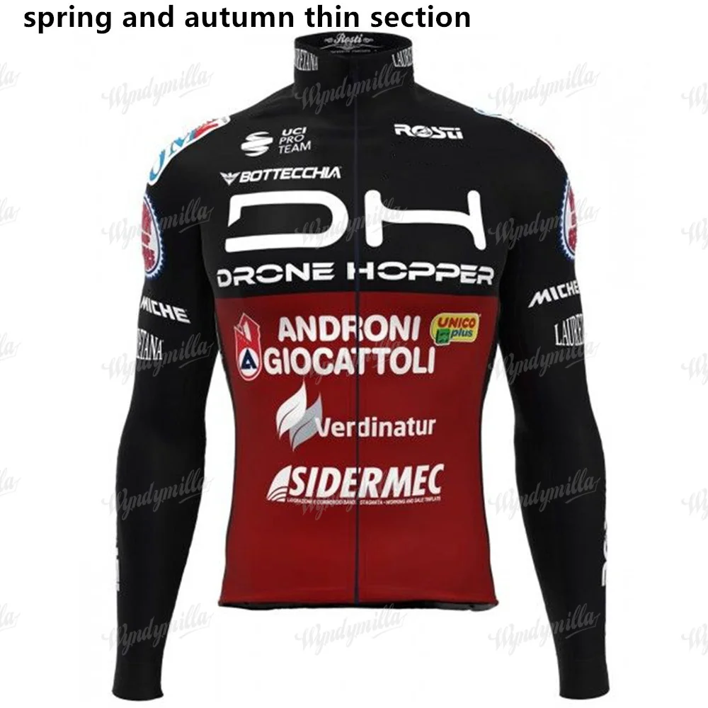 thumbnail image 1 of Conjunto de equipo de ciclismo 2022 Drone Hopper - Androni Giocattoli (conjunto de chaqueta de invierno + traje de primavera) - Maillot de competición del equipo de ciclismo profesional, 1 of 4