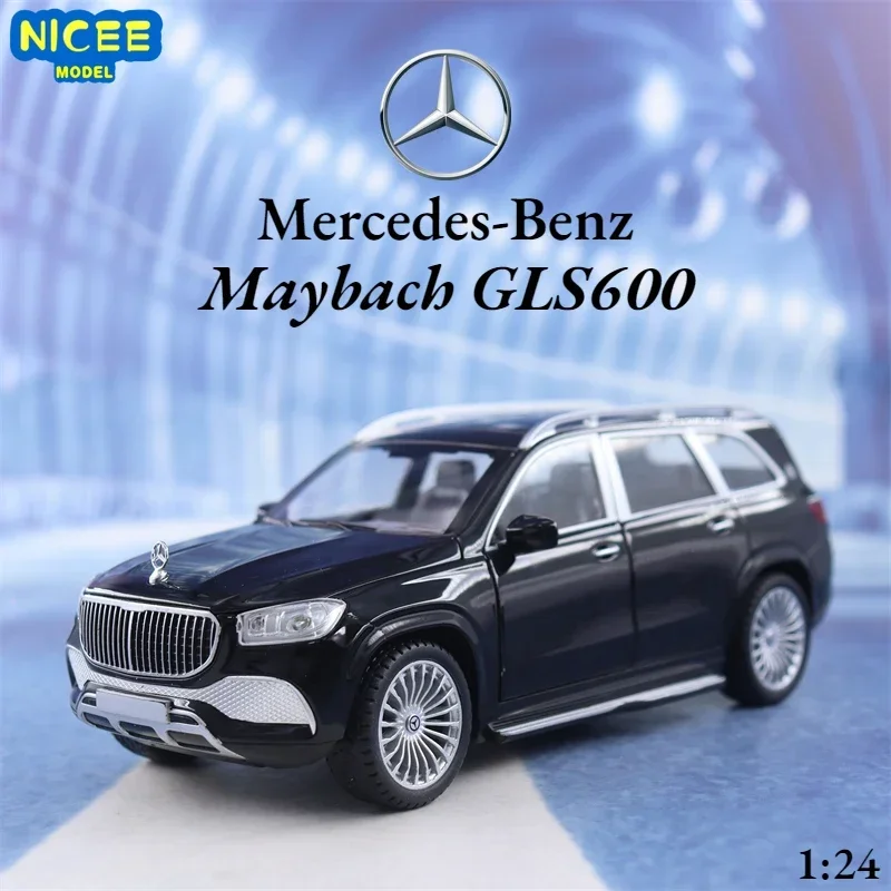 

1:24 Mercedes-Benz Maybach GLS600 Simulation Diecast Metal Alloy Model car Sound Light Pull Back Collection Kids Toy Gifts A101