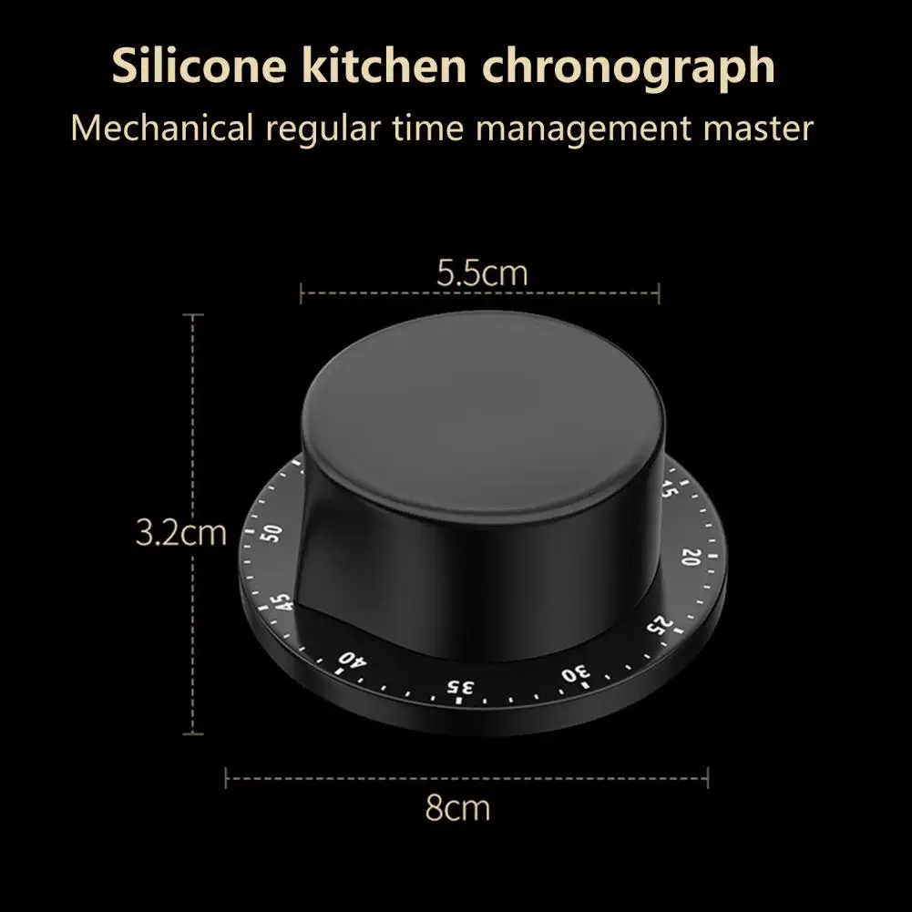 

Mechanical Timer Magnetic Timer Stainless Steel Mechanical Timers Visual Countdown Kitchen Gadgets for Cooking Studying