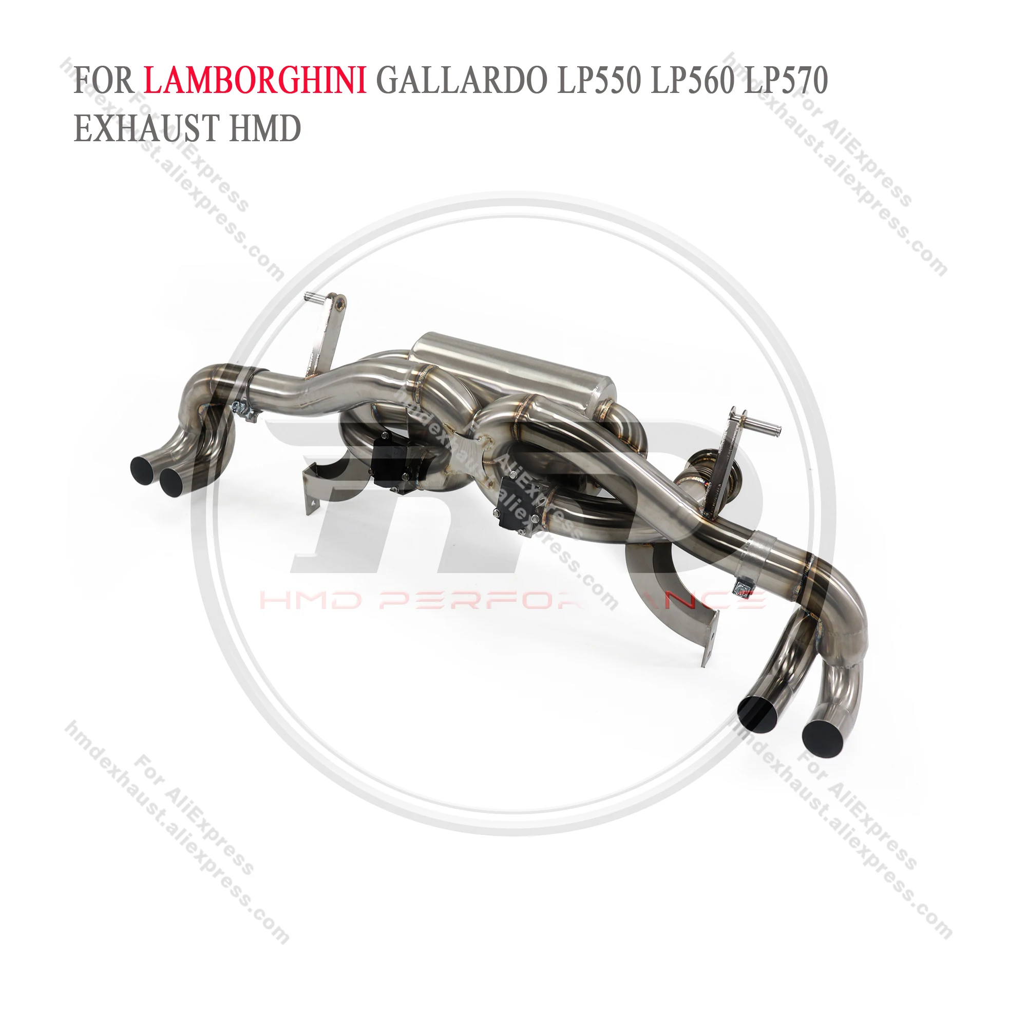 

HMD Exhaust System Stainless Steel Performance Catback for Lamborghini Gallardo LP550 LP560 LP570 Muffler With Valve