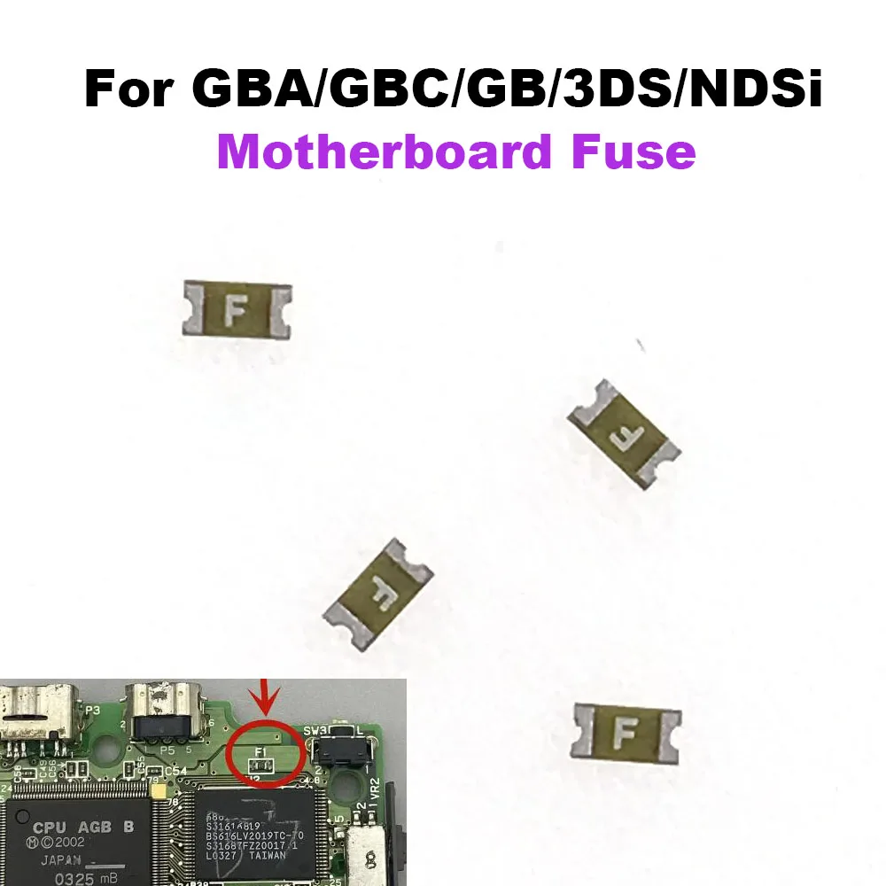Fusibile per Gameboy ADVANCE SP GBASP F1 F2 502 Fusibile per Gameboy ADVANCE SP GBASP F1 F2 502