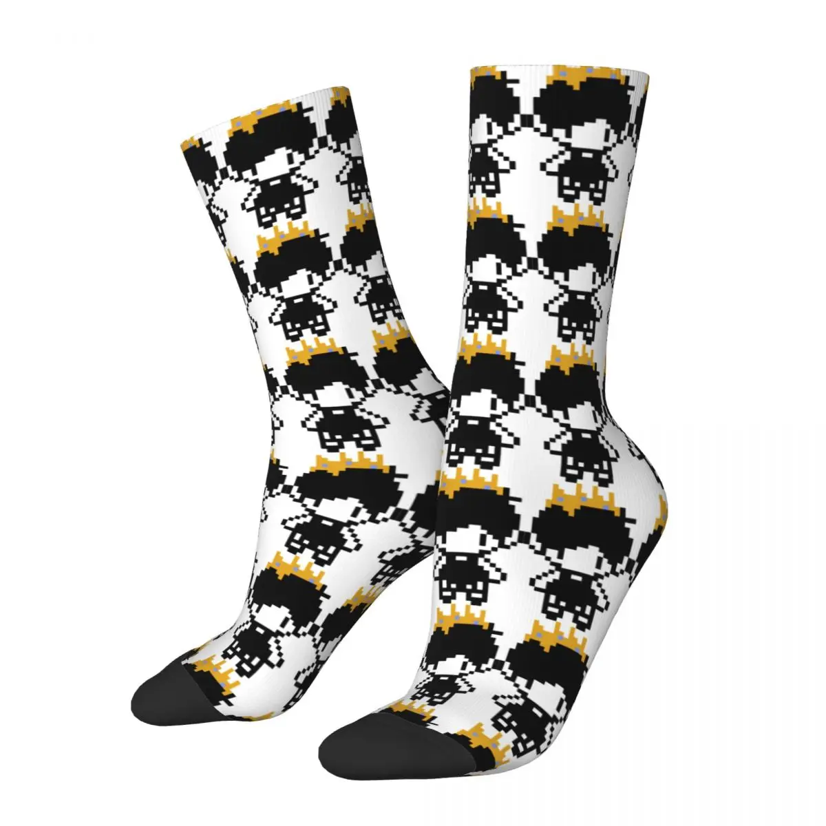 

Funny Crazy Sock for Men Boy Essential Hip Hop Harajuku Omori Babo Game Happy Seamless Pattern Printed Boys Crew Sock Gift