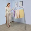 Folding Travel Clothes Drying Rack Stainless Steel Stretchable Indoor Balcony Non Slip Feet Hanger Drying Clothes Rack 3