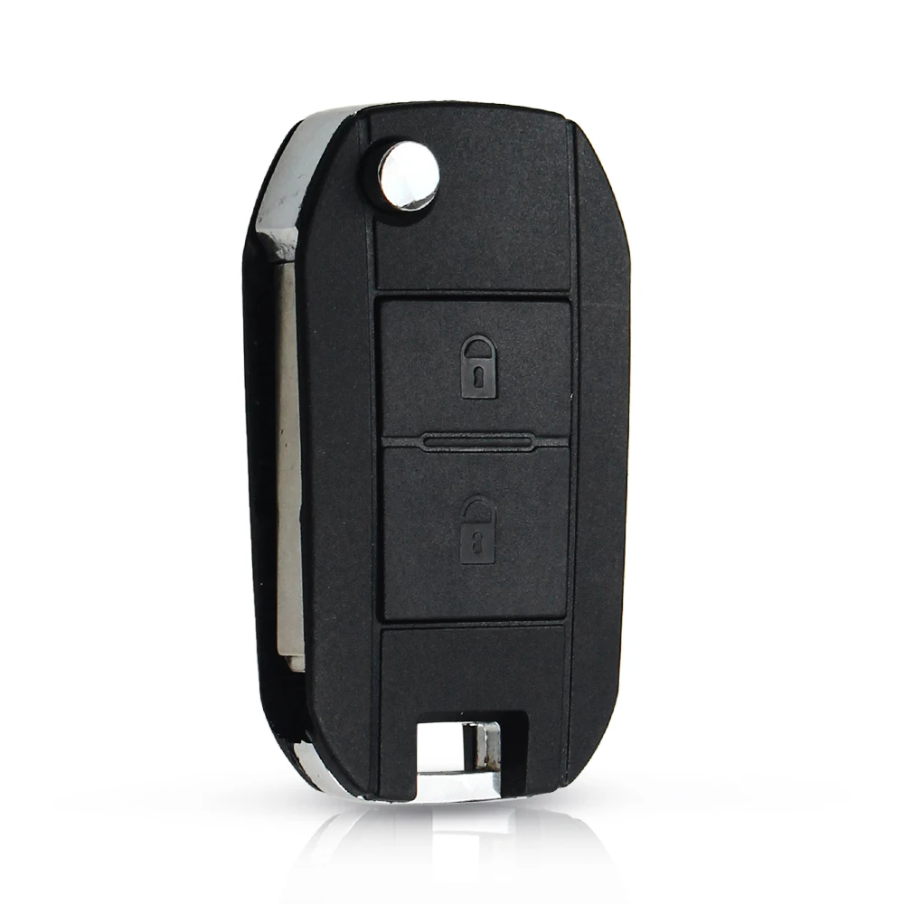 2 Button Modified Flip Remote Car Key Shell For Citroen Peugeot