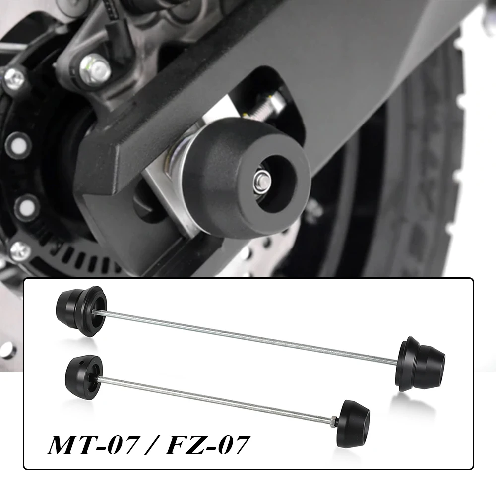 

For YAMAHA FZ-07 MT-07 FZ MT 07 FZ07 MT07 2021 Front & Rear Axle Sliders Spindle Bobbins Wheel Frame Slider Crash Pad Protection
